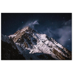 K2 at Night - Photo Print on Aluminum