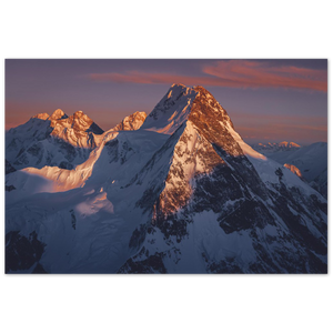 Broad Peak at Sunset - Photo Print on Aluminum