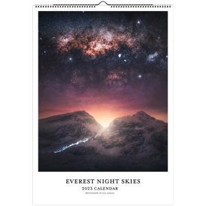 Open image in slideshow, Everest Night Skies 2023 Wall Calendar (European Version)
